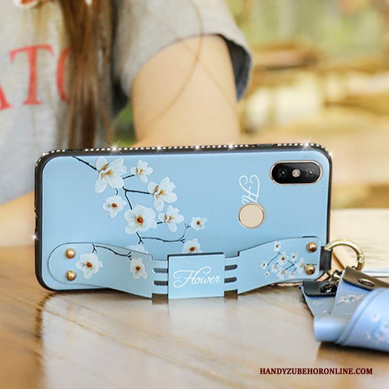 Custodia Redmi Note 6 Pro Silicone Rossotelefono, Cover Redmi Note 6 Pro Protezione Alto Blu