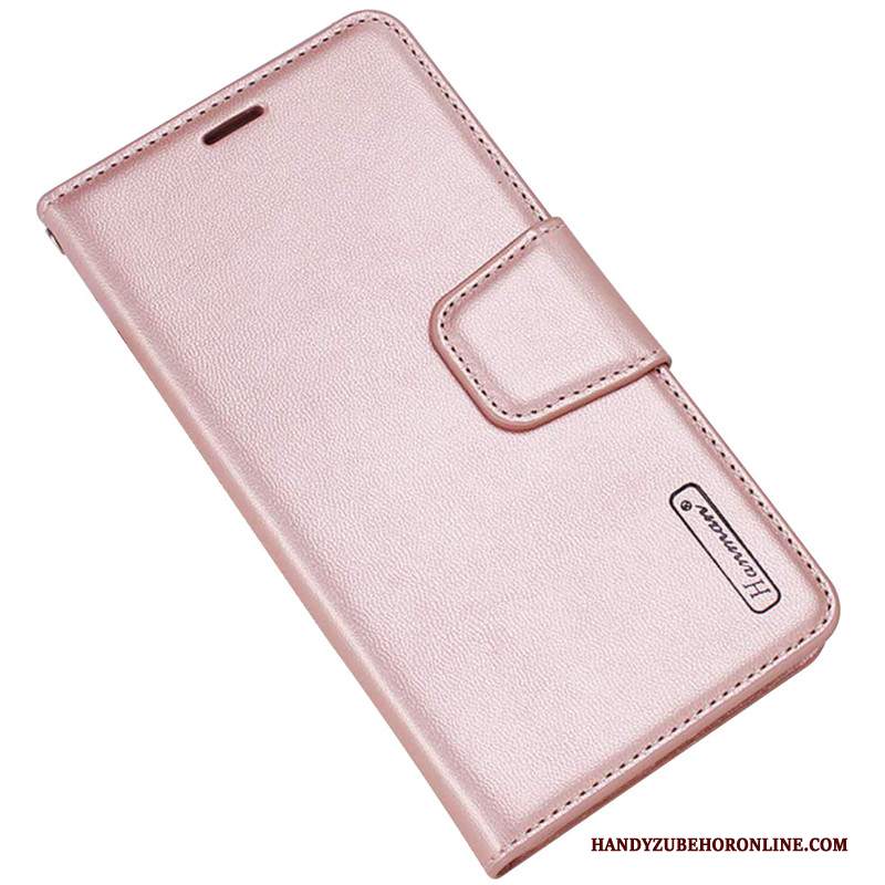 Custodia Redmi Note 7 Pelle Rosa Anti-caduta, Cover Redmi Note 7 Folio Rossotelefono