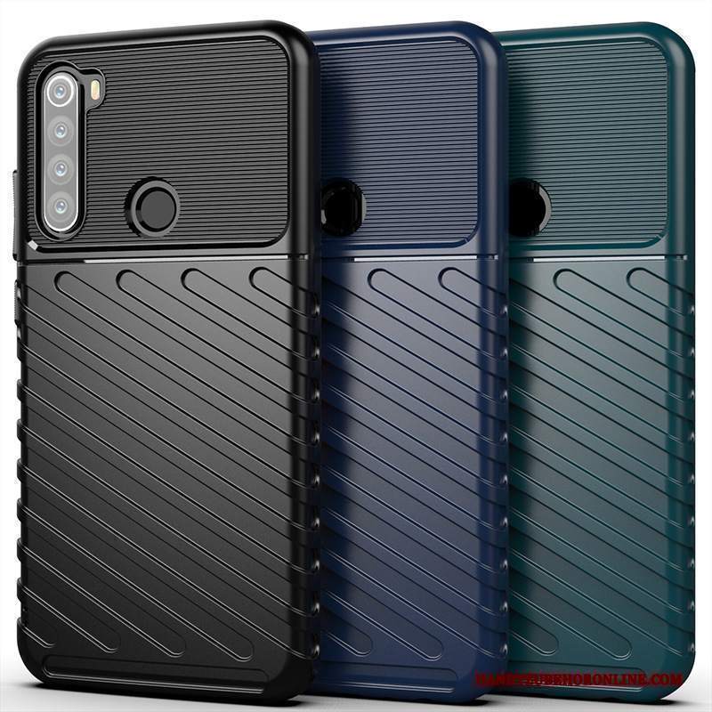 Custodia Redmi Note 8t Anti-caduta Rosso, Cover Redmi Note 8t Telefono Nero