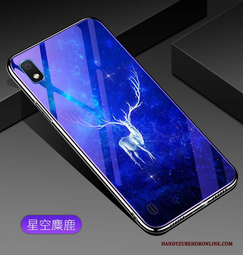 Custodia Samsung Galaxy A10 Creativo Marchio Di Tendenza Specchio, Cover Samsung Galaxy A10 Protezione Di Personalità Net Red