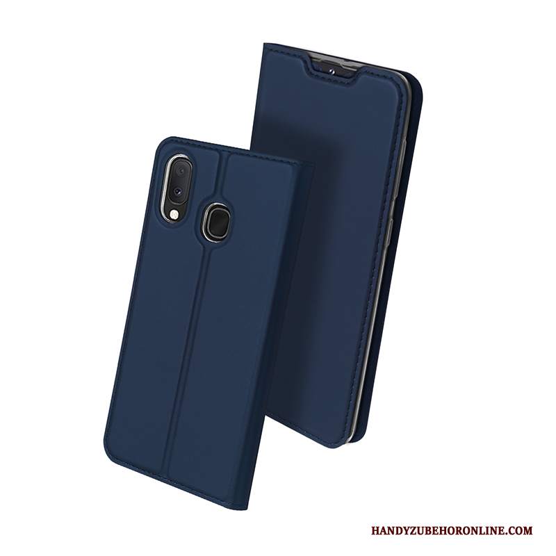 Custodia Samsung Galaxy A20e Folio Trasparente Morbido, Cover Samsung Galaxy A20e Pelle Anti-caduta Affari
