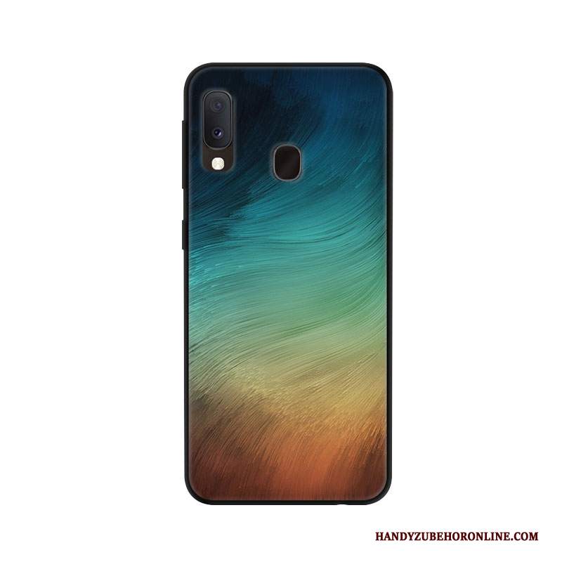 Custodia Samsung Galaxy A20e Protezione Verde Tendenza, Cover Samsung Galaxy A20e Tutto Incluso Semplici
