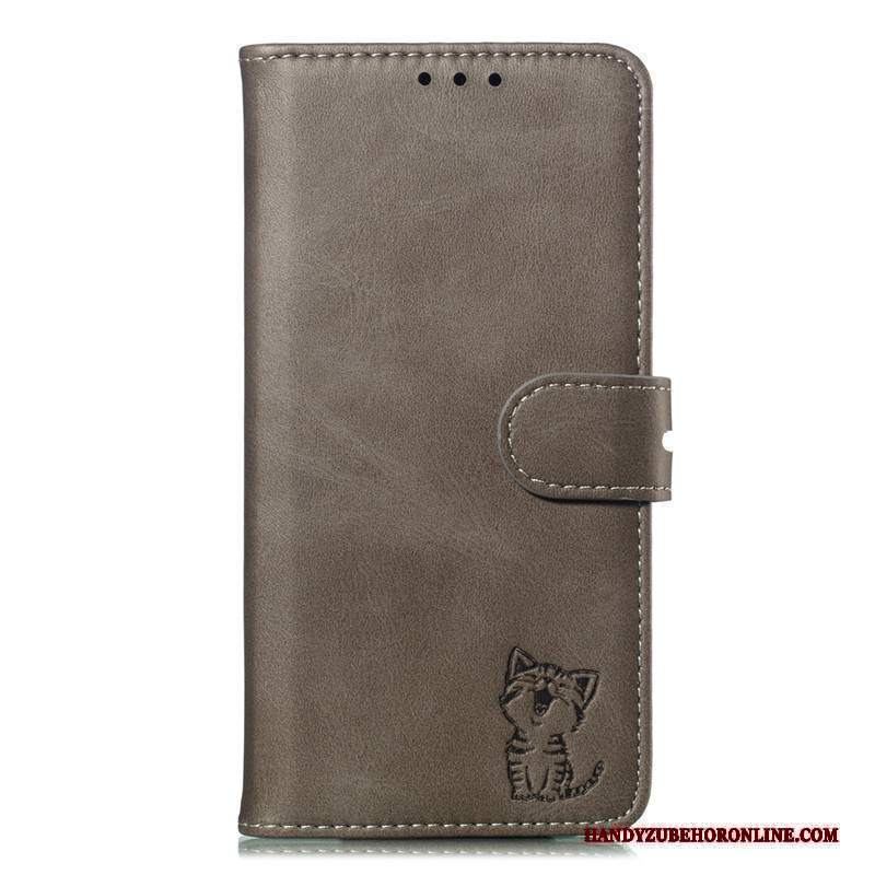 Custodia Samsung Galaxy A20s Folio Cartatelefono, Cover Samsung Galaxy A20s Pelle Grigio Tutto Incluso