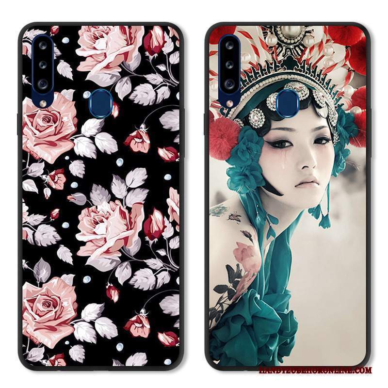 Custodia Samsung Galaxy A20s Protezione Semplici Verde, Cover Samsung Galaxy A20s Personalizza Morbido