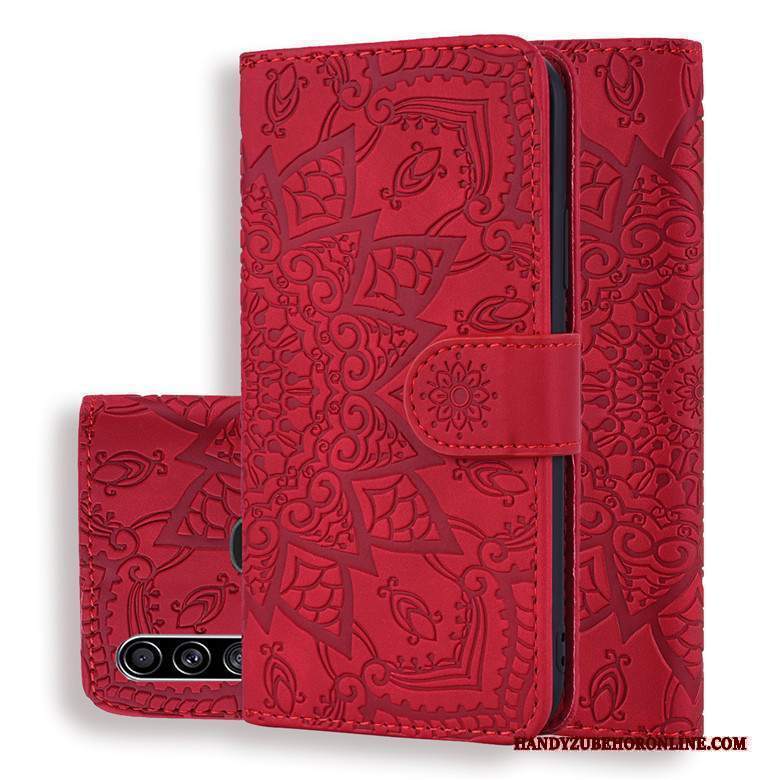 Custodia Samsung Galaxy A20s Protezione Telefono Totem, Cover Samsung Galaxy A20s Pelle Anti-caduta Fiori