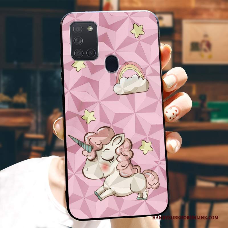 Custodia Samsung Galaxy A21s Silicone Telefono Tendenza, Cover Samsung Galaxy A21s Protezione Marchio Di Tendenza Modello