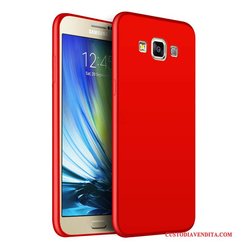 Custodia Samsung Galaxy A3 2015 Silicone Rossotelefono, Cover Samsung Galaxy A3 2015 Protezione Nuovo Macchiati