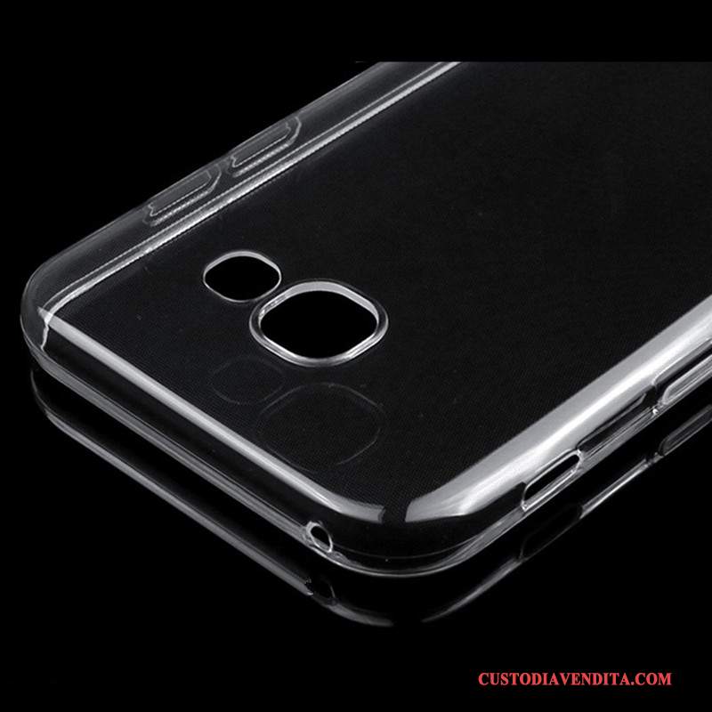 Custodia Samsung Galaxy A3 2017 Silicone Morbido Bianco, Cover Samsung Galaxy A3 2017 Protezione Telefono Trasparente
