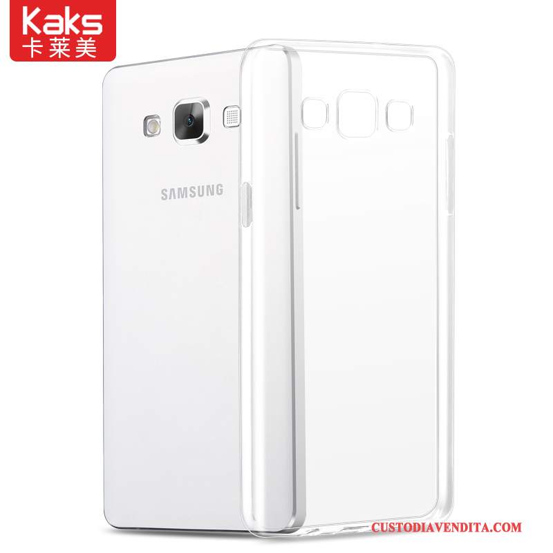 Custodia Samsung Galaxy A5 2015 Silicone Morbido Trasparente, Cover Samsung Galaxy A5 2015 Protezione Leggeretelefono