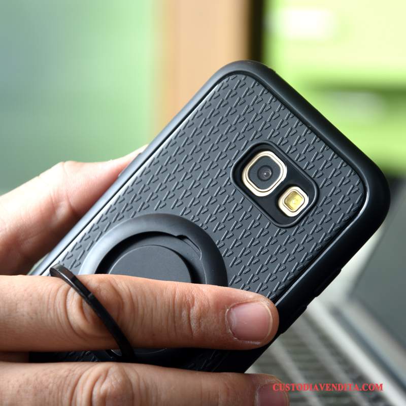 Custodia Samsung Galaxy A5 2017 Silicone Tendenzatelefono, Cover Samsung Galaxy A5 2017 Protezione Anti-caduta Nero