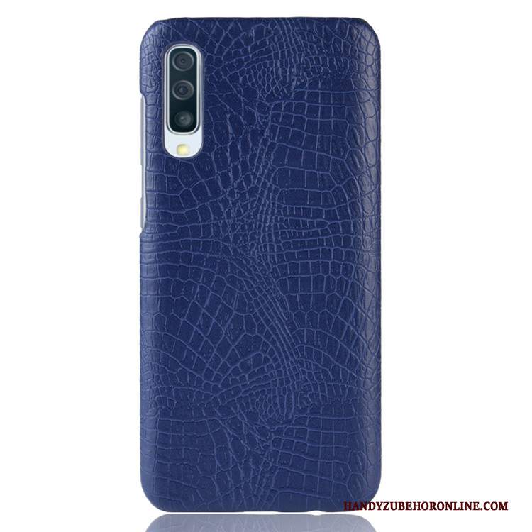 Custodia Samsung Galaxy A50 Pelle Borse Difficile, Cover Samsung Galaxy A50 Protezione Blu Qualità