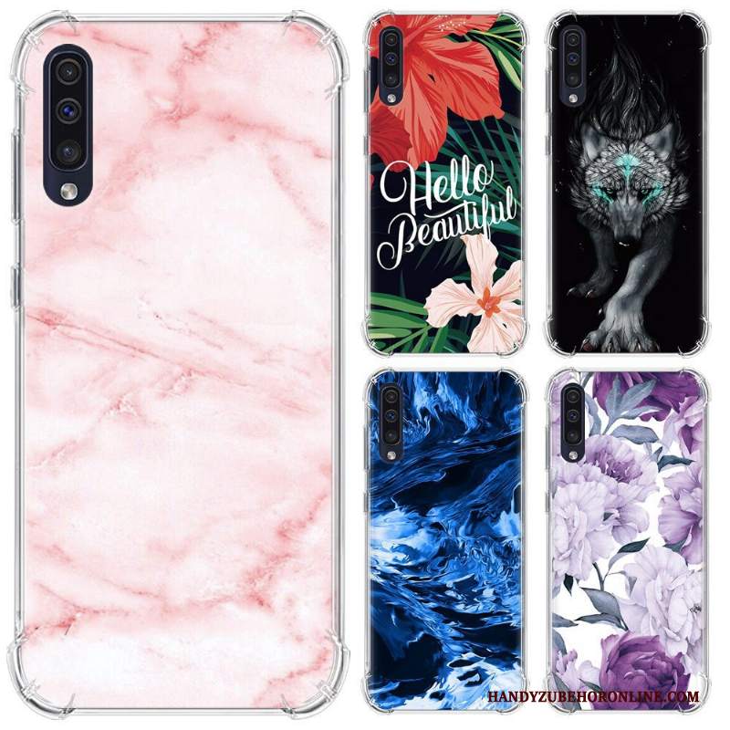 Custodia Samsung Galaxy A50 Protezione Anti-cadutatelefono, Cover Samsung Galaxy A50 Colore Morbido Rosa