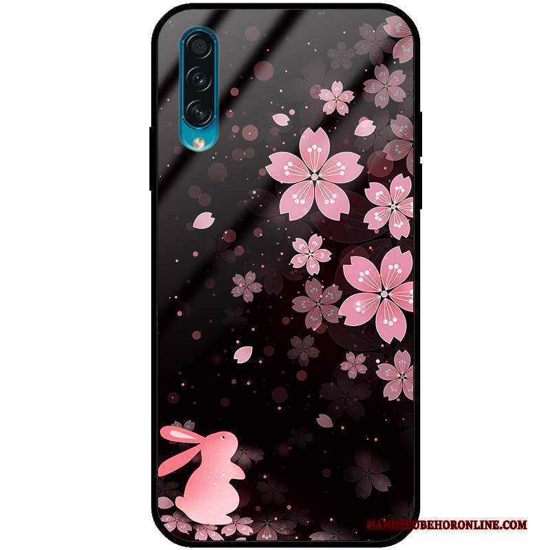 Custodia Samsung Galaxy A50s Moda Telefono Morbido, Cover Samsung Galaxy A50s Creativo Marchio Di Tendenza Vetro Temperato