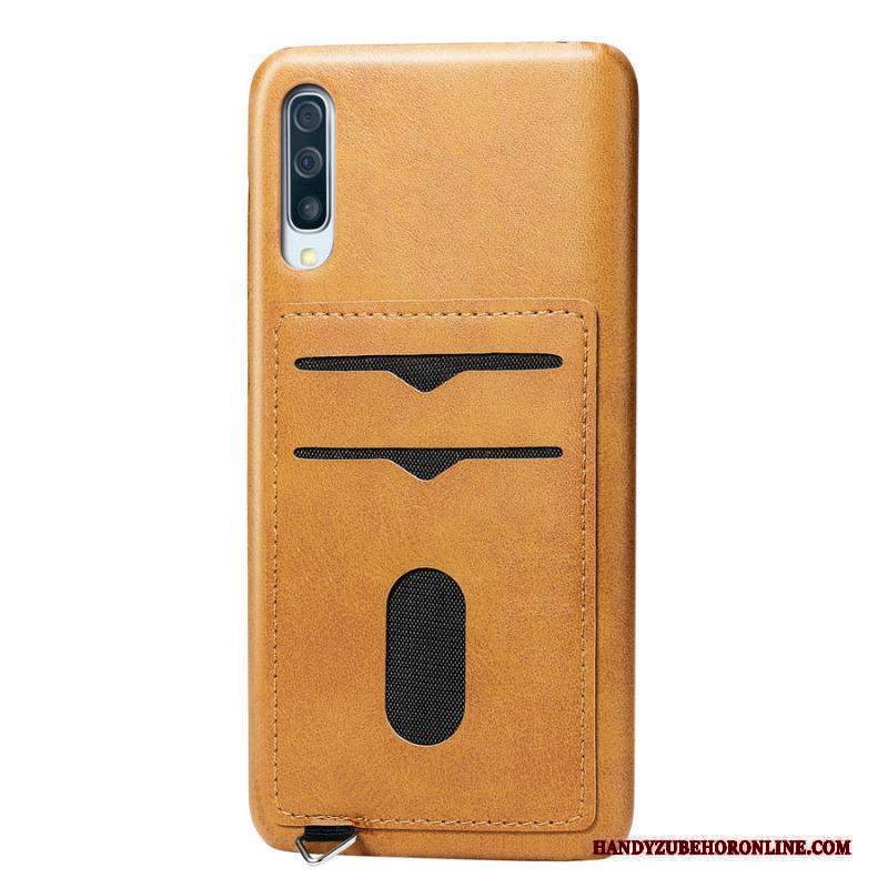 Custodia Samsung Galaxy A50s Protezione Borse Carta Semplici, Cover Samsung Galaxy A50s Giallotelefono