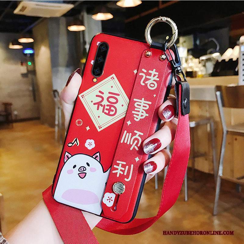 Custodia Samsung Galaxy A50s Silicone Tutto Incluso Rosso, Cover Samsung Galaxy A50s Protezione Morbido Nuovo