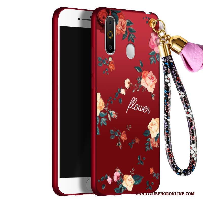 Custodia Samsung Galaxy A60 Bello Rosso, Cover Samsung Galaxy A60 Morbidotelefono