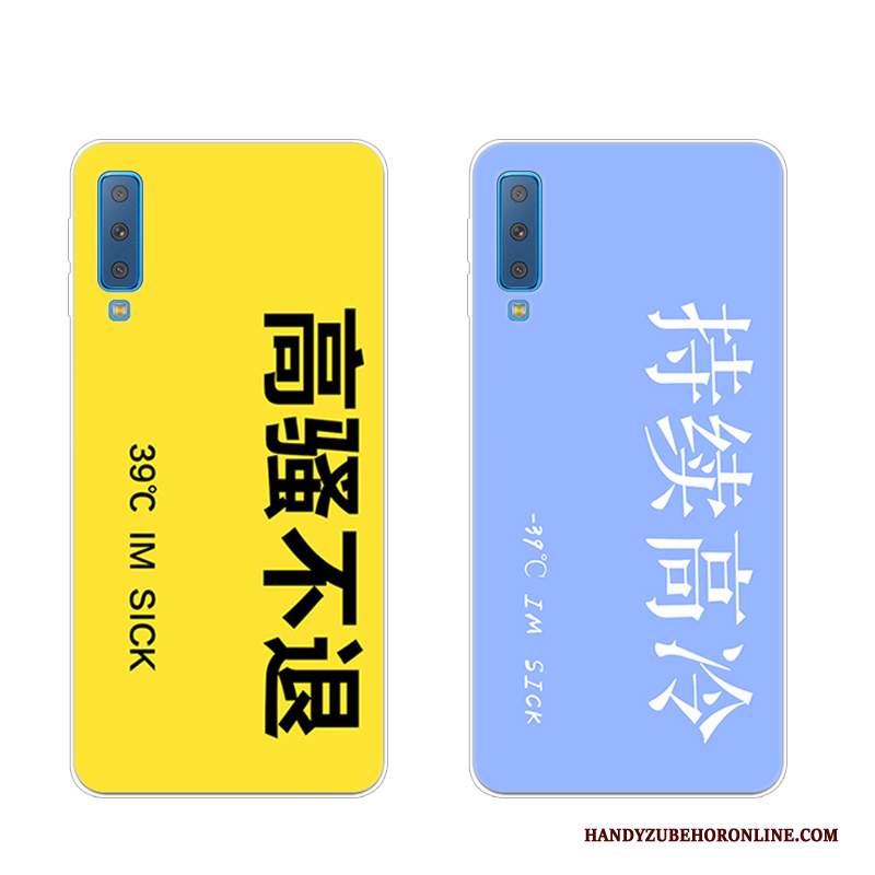 Custodia Samsung Galaxy A7 2018 Morbidotelefono, Cover Samsung Galaxy A7 2018 Marchio Di Tendenza Di Personalità