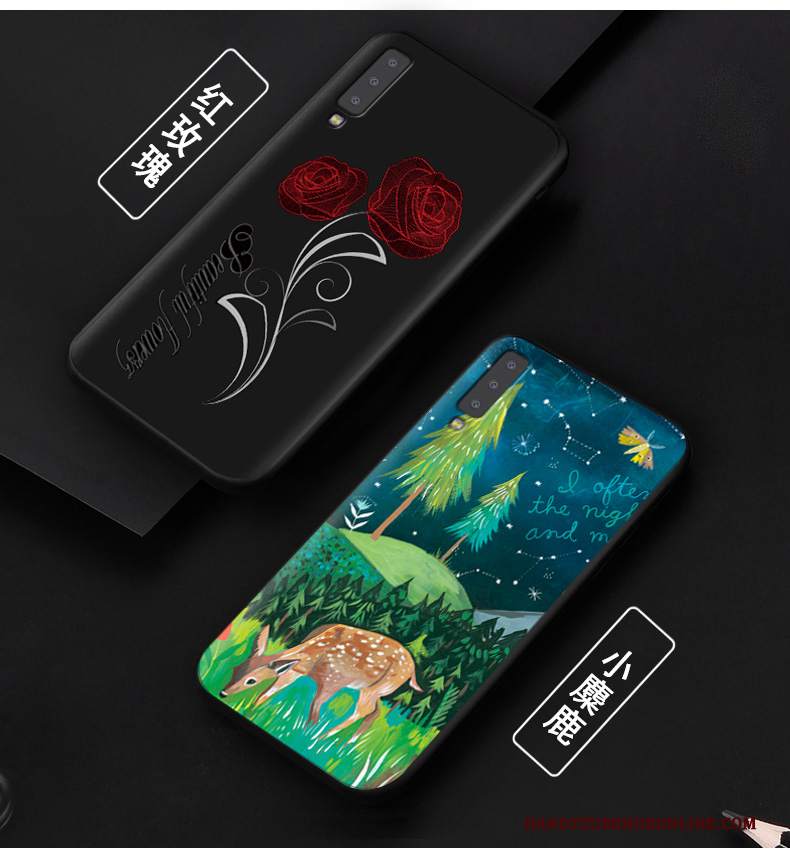 Custodia Samsung Galaxy A7 2018 Silicone Tendenza Anti-caduta, Cover Samsung Galaxy A7 2018 Protezione Telefono Morbido