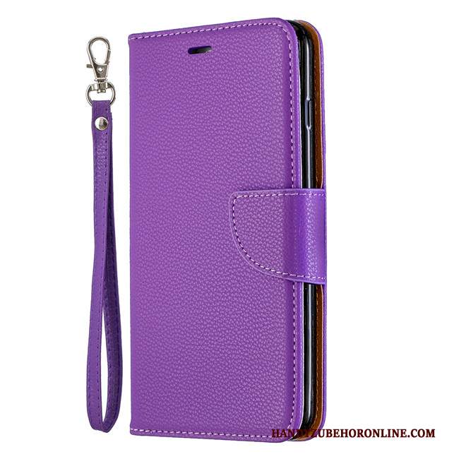 Custodia Samsung Galaxy A70 Folio Telefono Anti-caduta, Cover Samsung Galaxy A70 Silicone Morbido Porpora