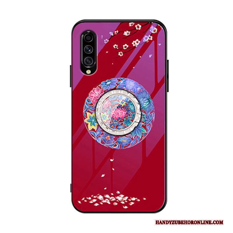 Custodia Samsung Galaxy A70s Anti-caduta Rosso, Cover Samsung Galaxy A70s Telefono Fibbia