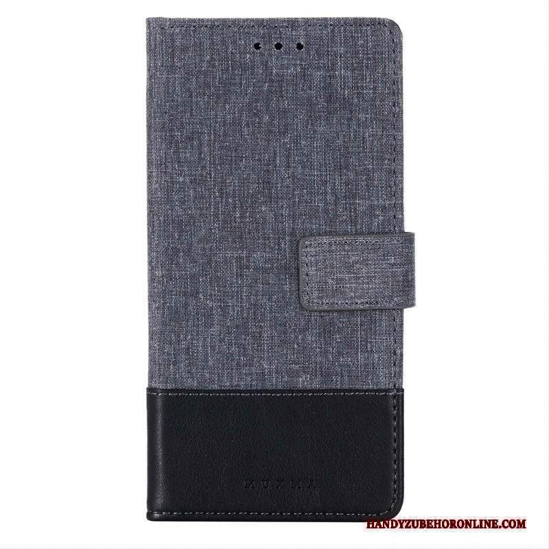 Custodia Samsung Galaxy A70s Pelle Grigio Anti-caduta, Cover Samsung Galaxy A70s Folio Pellicola Protettiva Semplici
