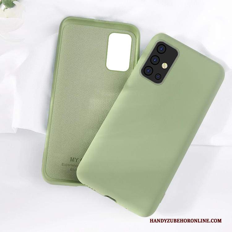 Custodia Samsung Galaxy A71 Protezione Semplici Tempra, Cover Samsung Galaxy A71 Anti-caduta Verde