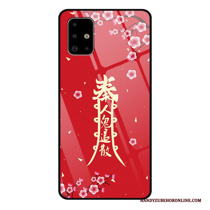 Custodia Samsung Galaxy A71 Silicone Telefono Vetro, Cover Samsung Galaxy A71 Creativo Di Personalità Anti-caduta