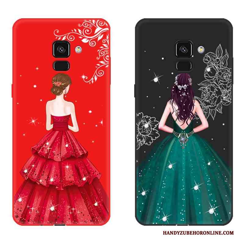 Custodia Samsung Galaxy A8 2018 Silicone Tutto Incluso Di Personalità, Cover Samsung Galaxy A8 2018 Protezione Macchiati Morbido