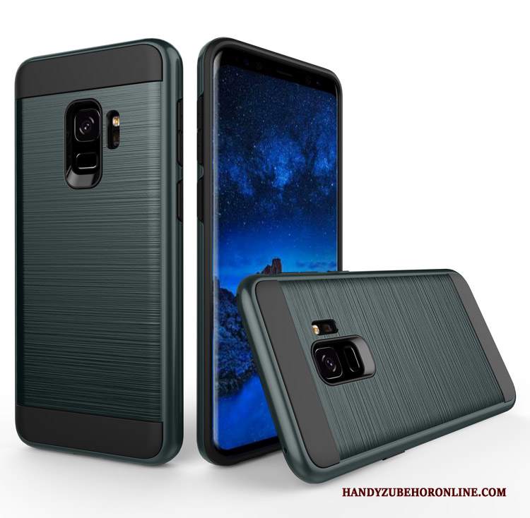 Custodia Samsung Galaxy A8 2018 Tutto Incluso Verde, Cover Samsung Galaxy A8 2018 Difficile Affari