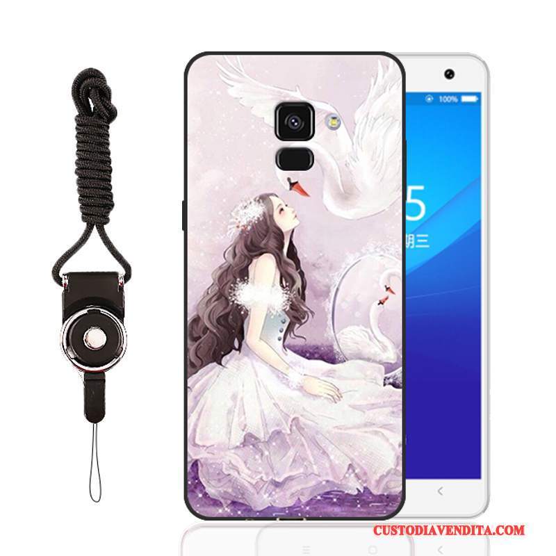 Custodia Samsung Galaxy A8+ Protezione Morbido Tutto Incluso, Cover Samsung Galaxy A8+ Colore Anti-caduta Porpora