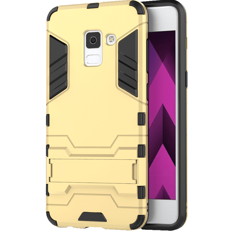 Custodia Samsung Galaxy A8+ Protezione Tutto Incluso Oro, Cover Samsung Galaxy A8+ Telefono Difficile
