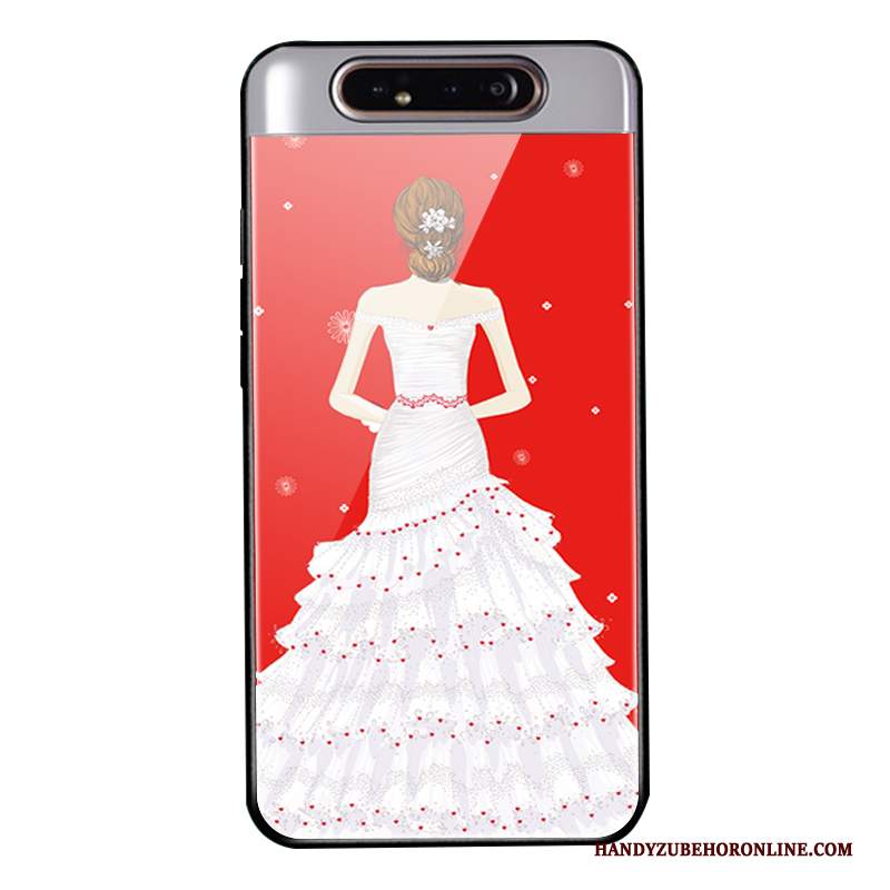 Custodia Samsung Galaxy A80 Protezione Di Personalità Amanti, Cover Samsung Galaxy A80 Tendenza Garza
