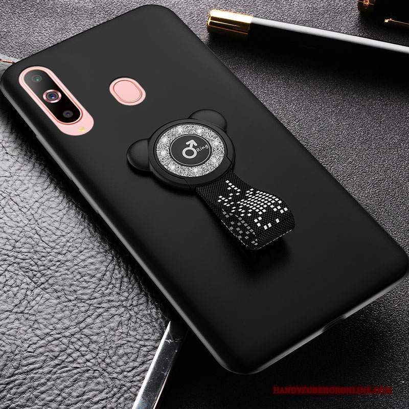Custodia Samsung Galaxy A8s Cartone Animato Telefono Amanti, Cover Samsung Galaxy A8s Protezione Marchio Di Tendenza Nero