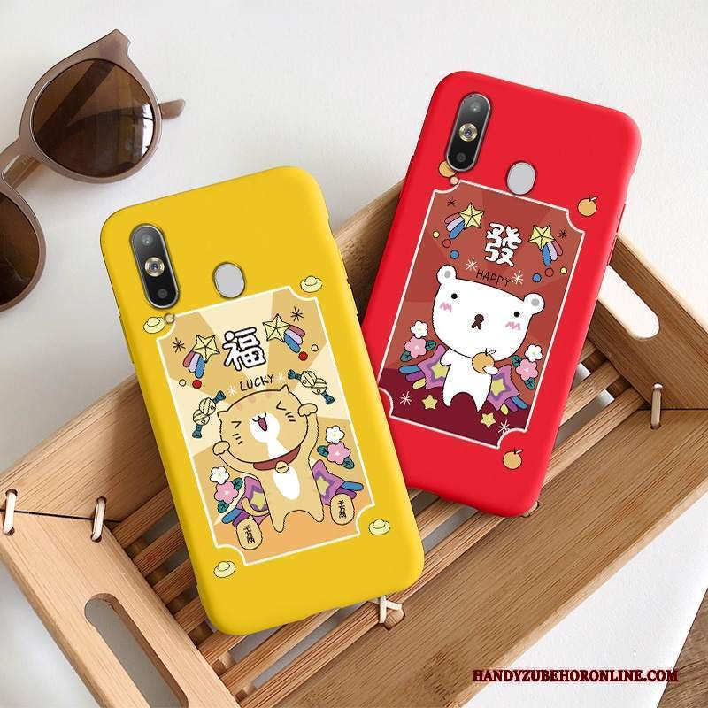 Custodia Samsung Galaxy A8s Creativo Anti-caduta Tendenza, Cover Samsung Galaxy A8s Silicone Gattino Amanti