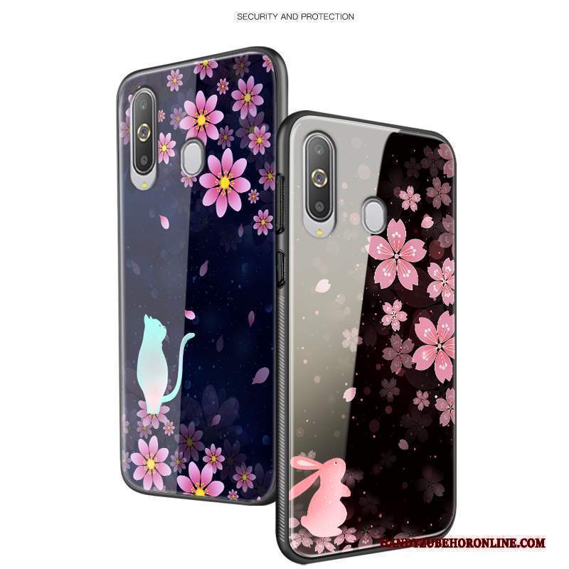 Custodia Samsung Galaxy A8s Protezione Anti-caduta Di Personalità, Cover Samsung Galaxy A8s Moda Telefono Nero