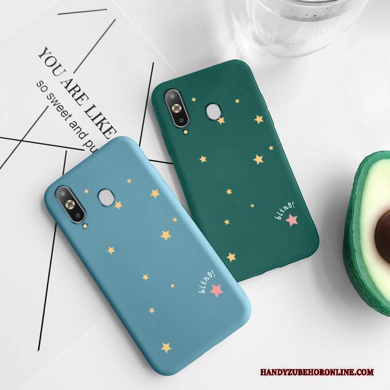 Custodia Samsung Galaxy A8s Silicone Tutto Incluso Net Red, Cover Samsung Galaxy A8s Protezione Tendenza Verde