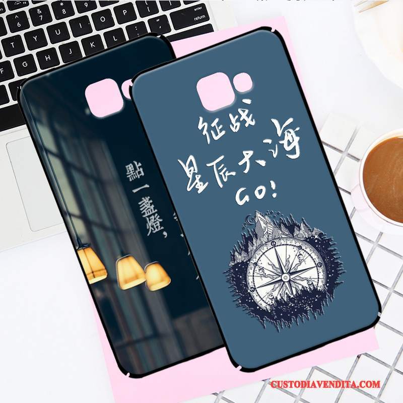 Custodia Samsung Galaxy A9 Protezione Blu Scuro Di Personalità, Cover Samsung Galaxy A9 Creativo Difficiletelefono