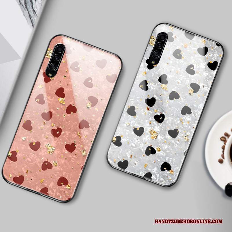 Custodia Samsung Galaxy A90 5g Protezione Vetro Rosa, Cover Samsung Galaxy A90 5g Leopardate Amare