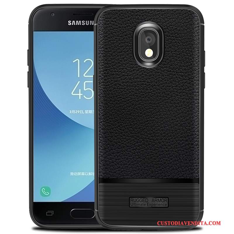 Custodia Samsung Galaxy J3 2017 Silicone Tutto Inclusotelefono, Cover Samsung Galaxy J3 2017 Protezione Nero Anti-caduta