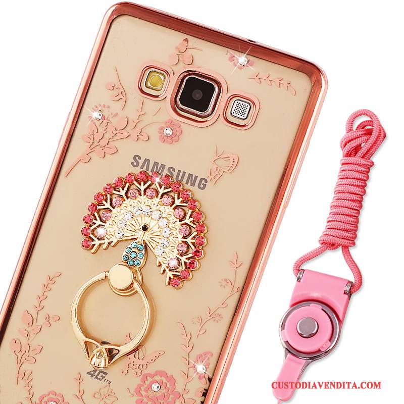 Custodia Samsung Galaxy J5 2015 Silicone Rosatelefono, Cover Samsung Galaxy J5 2015 Protezione Anti-caduta