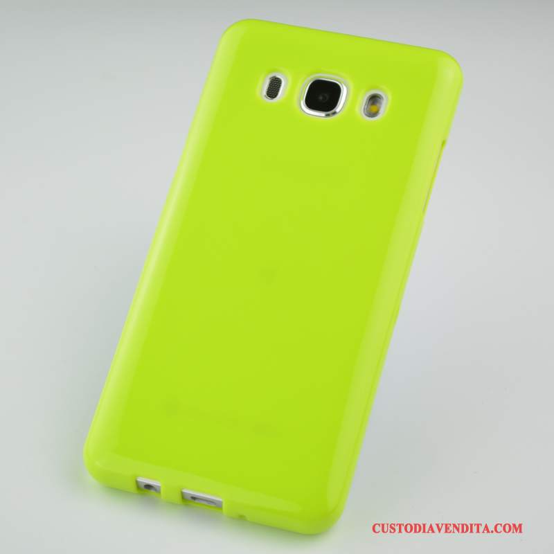 Custodia Samsung Galaxy J5 2016 Goffratura Anti-cadutatelefono, Cover Samsung Galaxy J5 2016 Silicone Morbido Verde
