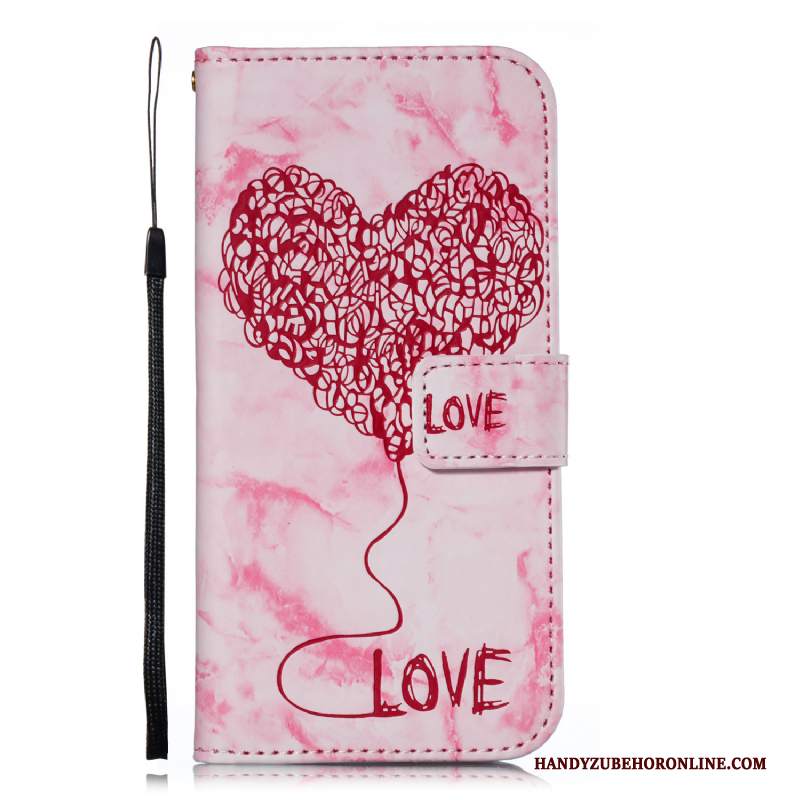 Custodia Samsung Galaxy J6 Pelle Rosa Anti-caduta, Cover Samsung Galaxy J6 Protezione Tutto Inclusotelefono