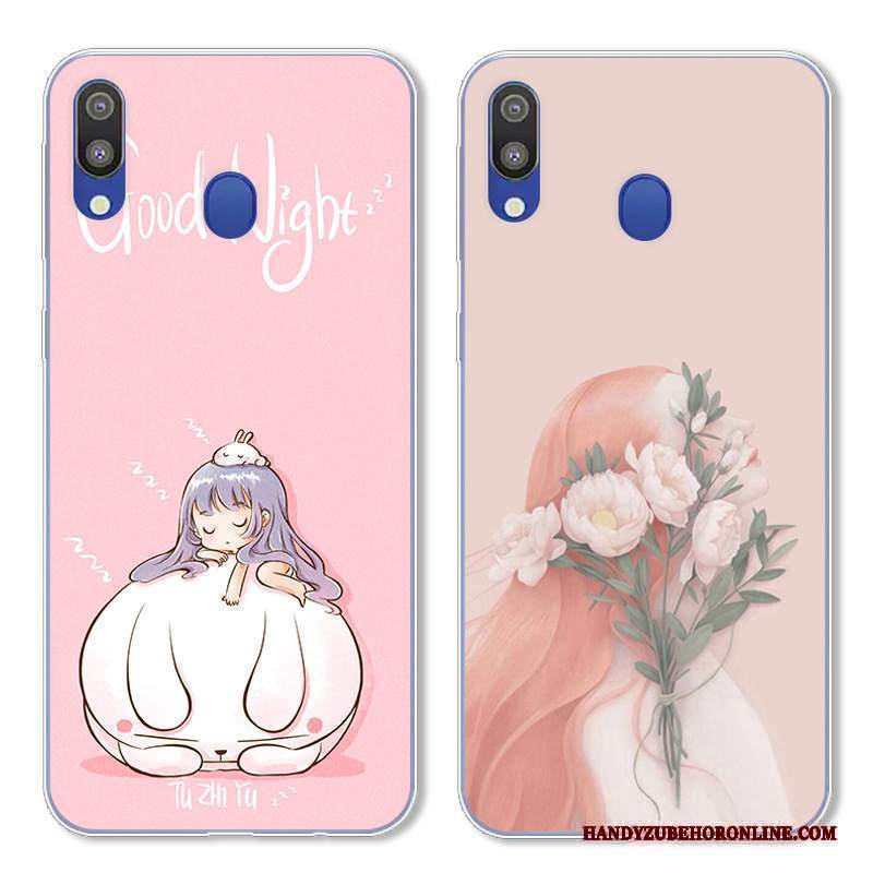 Custodia Samsung Galaxy M20 Vintage Arte Anti-caduta, Cover Samsung Galaxy M20 Protezione Rosatelefono