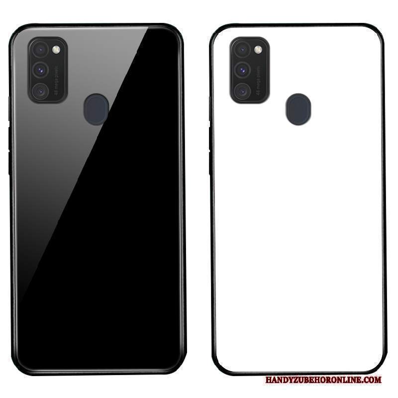 Custodia Samsung Galaxy M30s Moda Monocromatico Tutto Incluso, Cover Samsung Galaxy M30s Protezione Macchiati Vetro