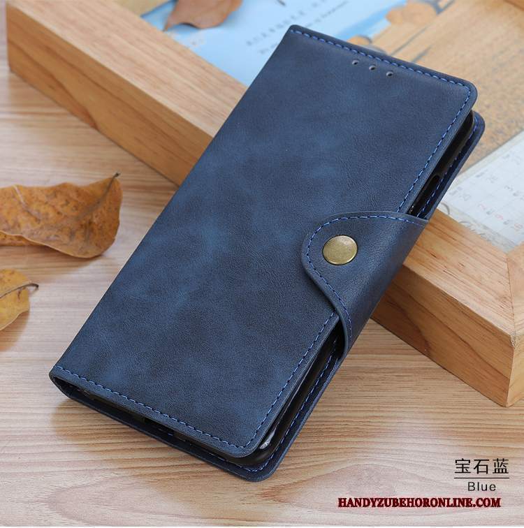 Custodia Samsung Galaxy M30s Pelle Pellicola Protettiva Monocromatico, Cover Samsung Galaxy M30s Protezione Semplici Blu