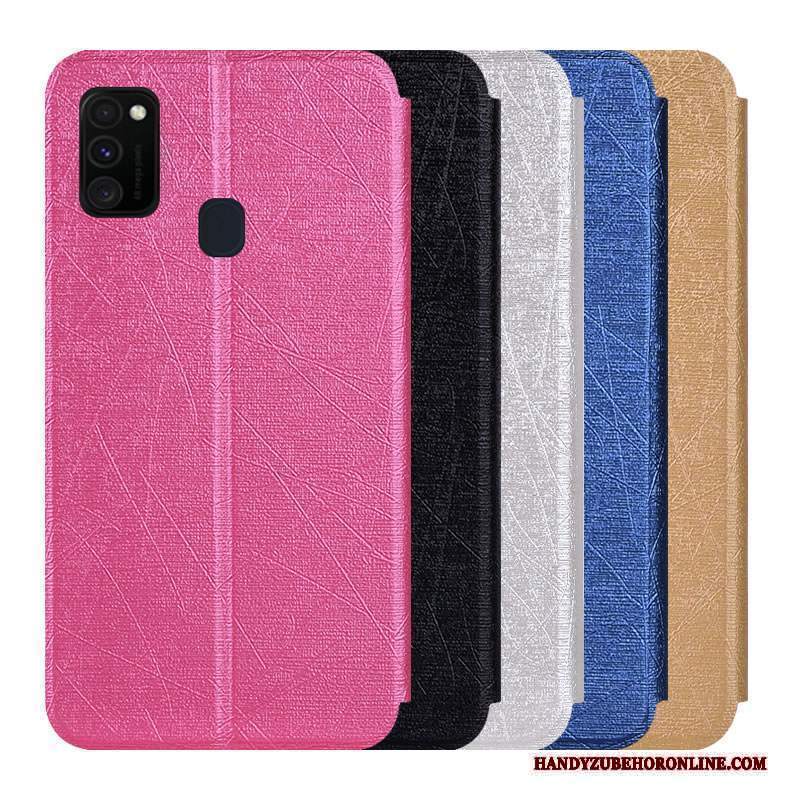 Custodia Samsung Galaxy M30s Protezione Telefono Rosa, Cover Samsung Galaxy M30s Pelle Anti-caduta