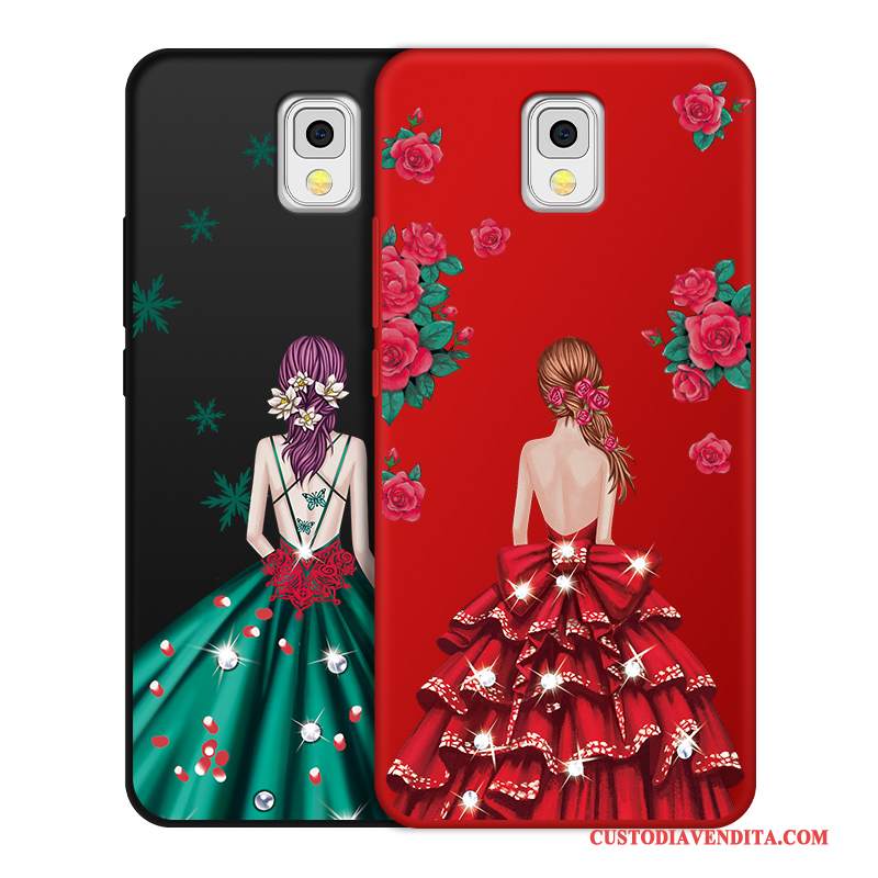 Custodia Samsung Galaxy Note 3 Silicone Nuovotelefono, Cover Samsung Galaxy Note 3 Protezione Anti-caduta Rosso