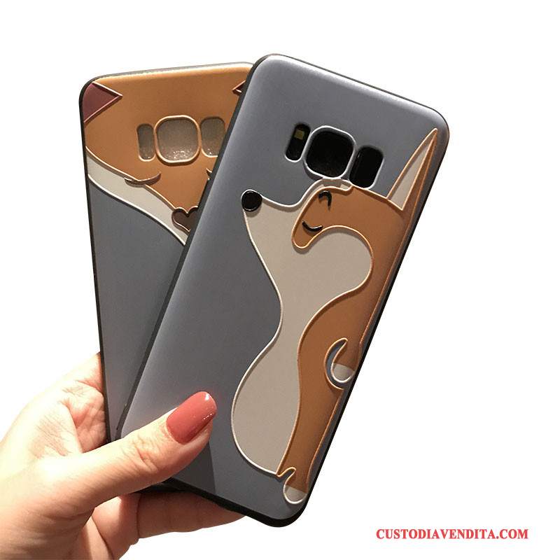 Custodia Samsung Galaxy Note 5 Goffratura Supporto Blu, Cover Samsung Galaxy Note 5 Silicone Nero Macchiati