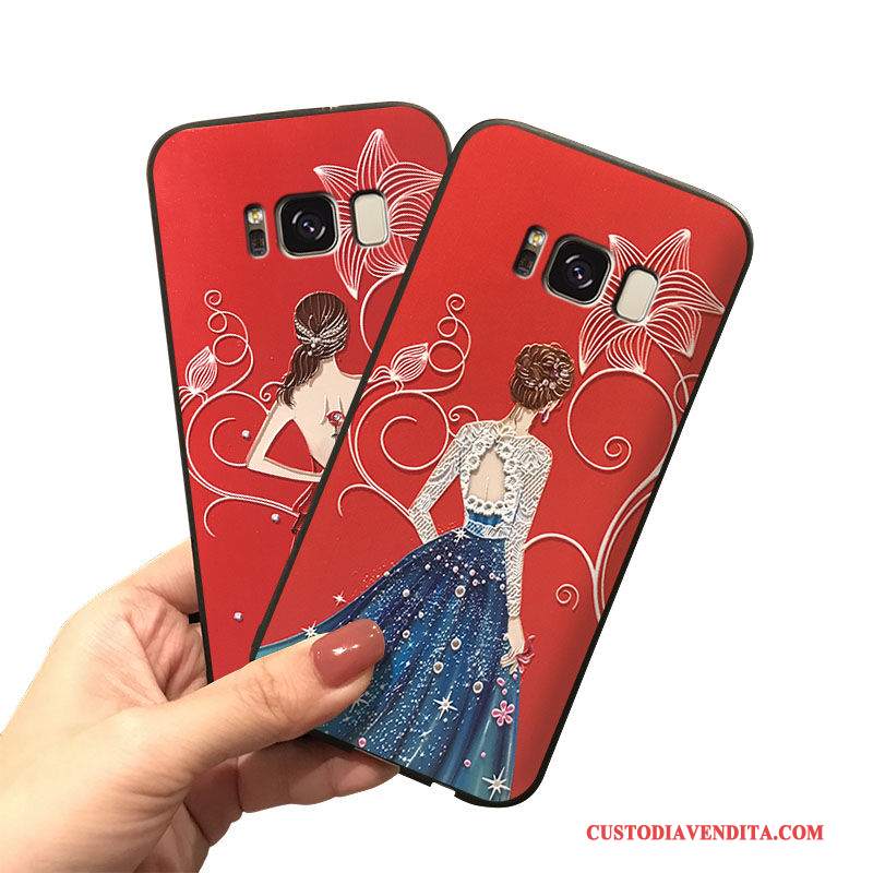 Custodia Samsung Galaxy Note 5 Silicone Ornamenti Appesi Di Personalità, Cover Samsung Galaxy Note 5 Rossotelefono
