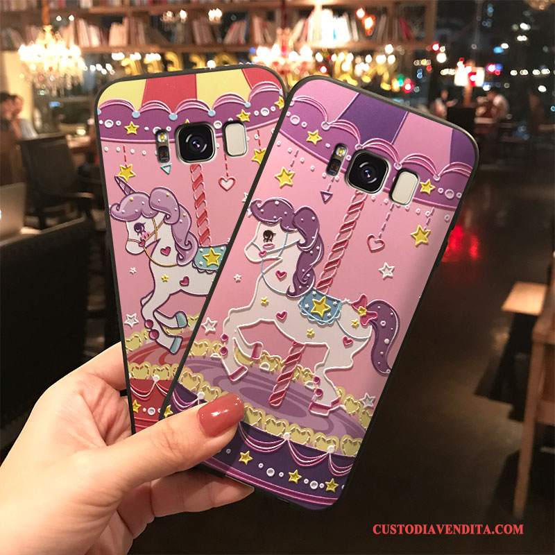 Custodia Samsung Galaxy Note 8 Cartone Animato Ornamenti Appesi Porpora, Cover Samsung Galaxy Note 8 Silicone Telefono Bello